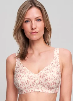 Clearance BADER Susa BH mit hübschem Floraldessin WEISS-ALTROSA