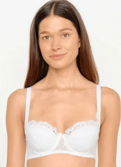BADER Susa Dirndl-BH mit Außenträgern WEISS