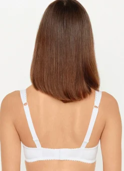 Sale SUSA Dirndl-BH mit floraler Elastikspitze im Vorderteil WEISS
