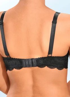 Outlet SUSA Push-up Dirndl-BH für ein traumhaftes Dekoletté SCHWARZ