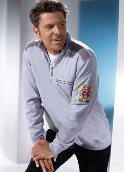 BADER Sweatshirt in 3 Farben SILBERGRAU
