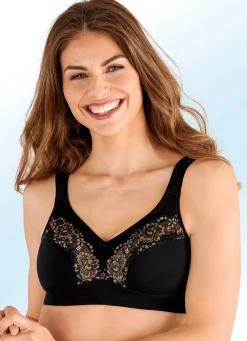 Clearance SWEGMARK of Sweden BH mit BIO-Baumwolle SCHWARZ-HAUT