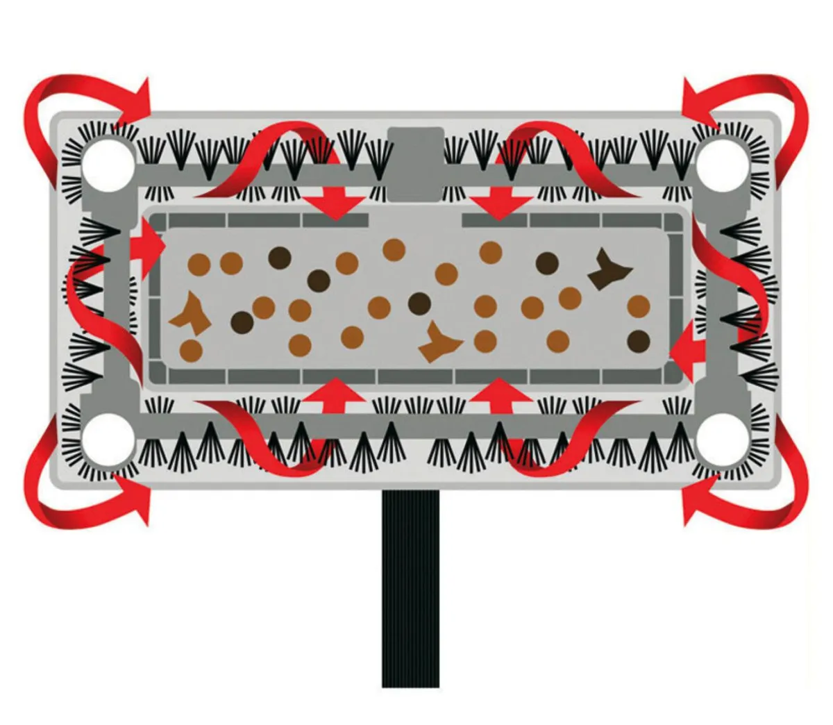 Best BADER Swivel Sweeper Akku-Besen mit Lithium-Ionen-Akku GRÜN