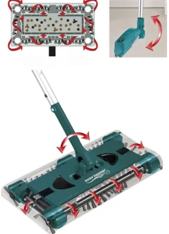 Discount BADER Swivel Sweeper – kabelloser Akku-Besen GRÜN