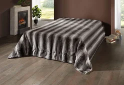 Sale BADER Tagesdecke aus flauschigem Fellimitat WOLF