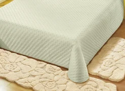 New BADER Tagesdecke mit Steppung und Bandeinfassung GRÜN