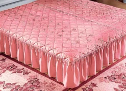 Sale BADER Tagesdecke mit Volantabschluss ROSA