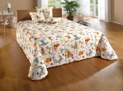 Hot BADER Tagesdecke und Kissenbezüge mit Schmetterlingsmotive BUNT