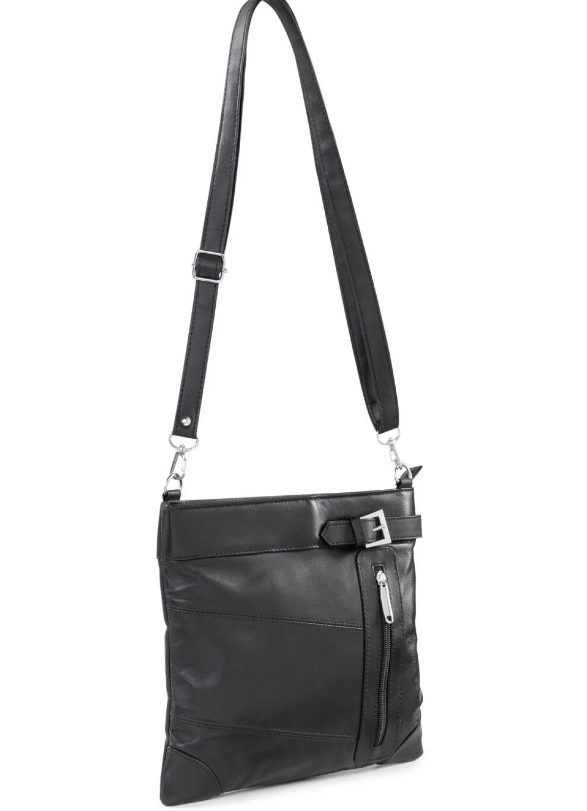 Clearance BADER Tasche aus weichem Nappaleder SCHWARZ
