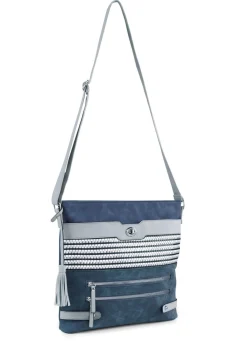Clearance BADER Tasche mit teilweise glitzernden Flechtdurchzügen JEANS