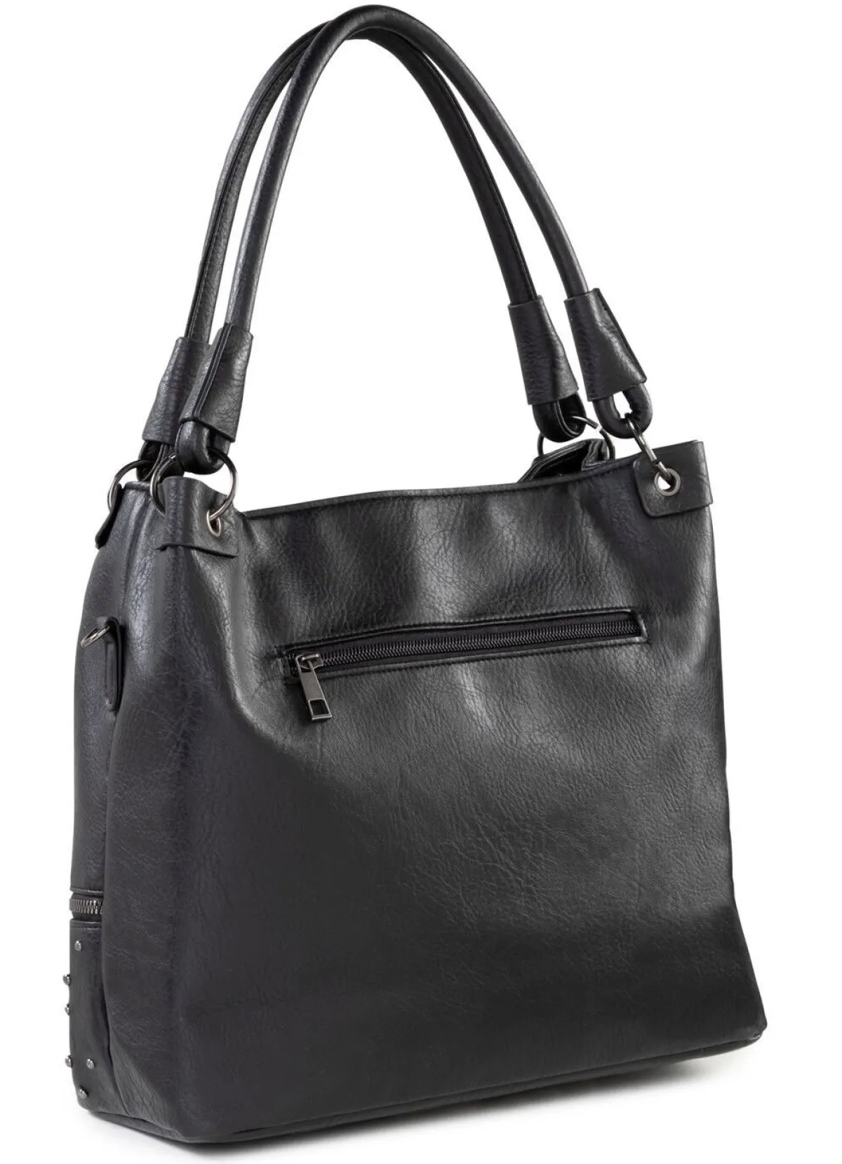 Sale BADER Tasche mit trendigen Ziernieten SCHWARZ