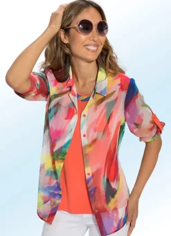 Clearance BADER 2-teiliges Set mit farbbrillantem Druck KORALLE-BUNT