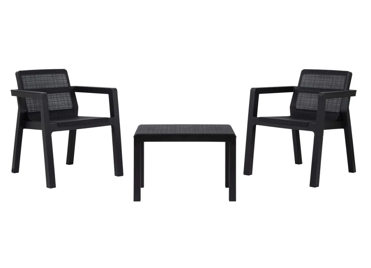 Sale BADER 3-teiliges Balkon-Set ANTHRAZIT