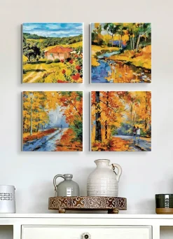 Clearance BADER 4-teiliges Bilder-Set BUNT