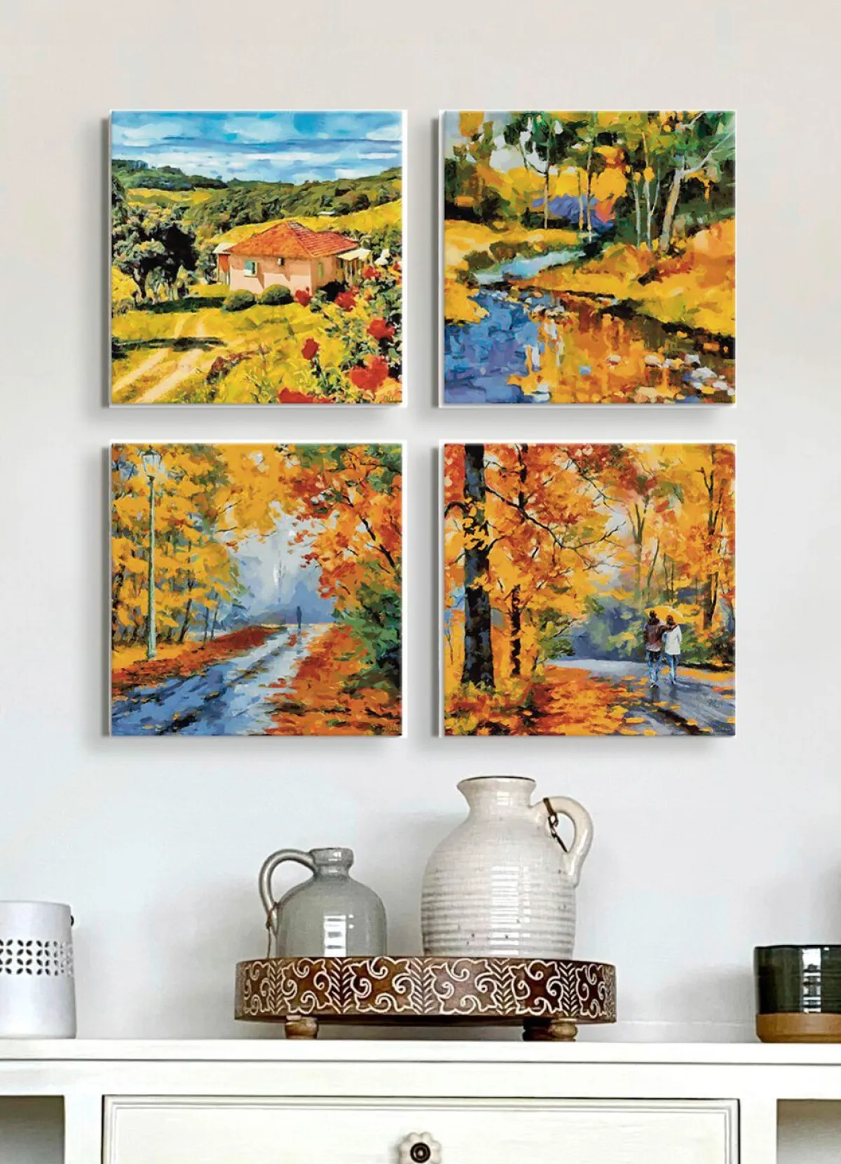 Clearance BADER 4-teiliges Bilder-Set BUNT