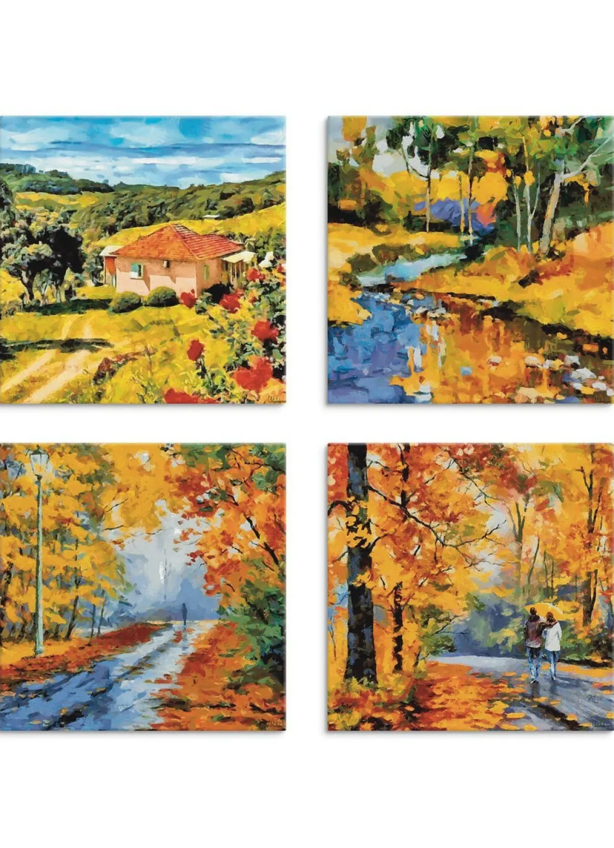 Clearance BADER 4-teiliges Bilder-Set BUNT