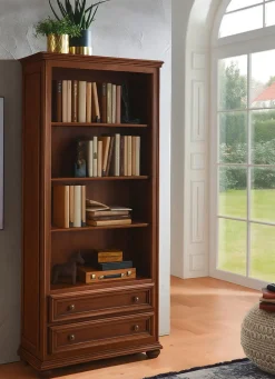 Sale BADER Teilmassiver Bücherschrank im Used-Look NUSSBAUM