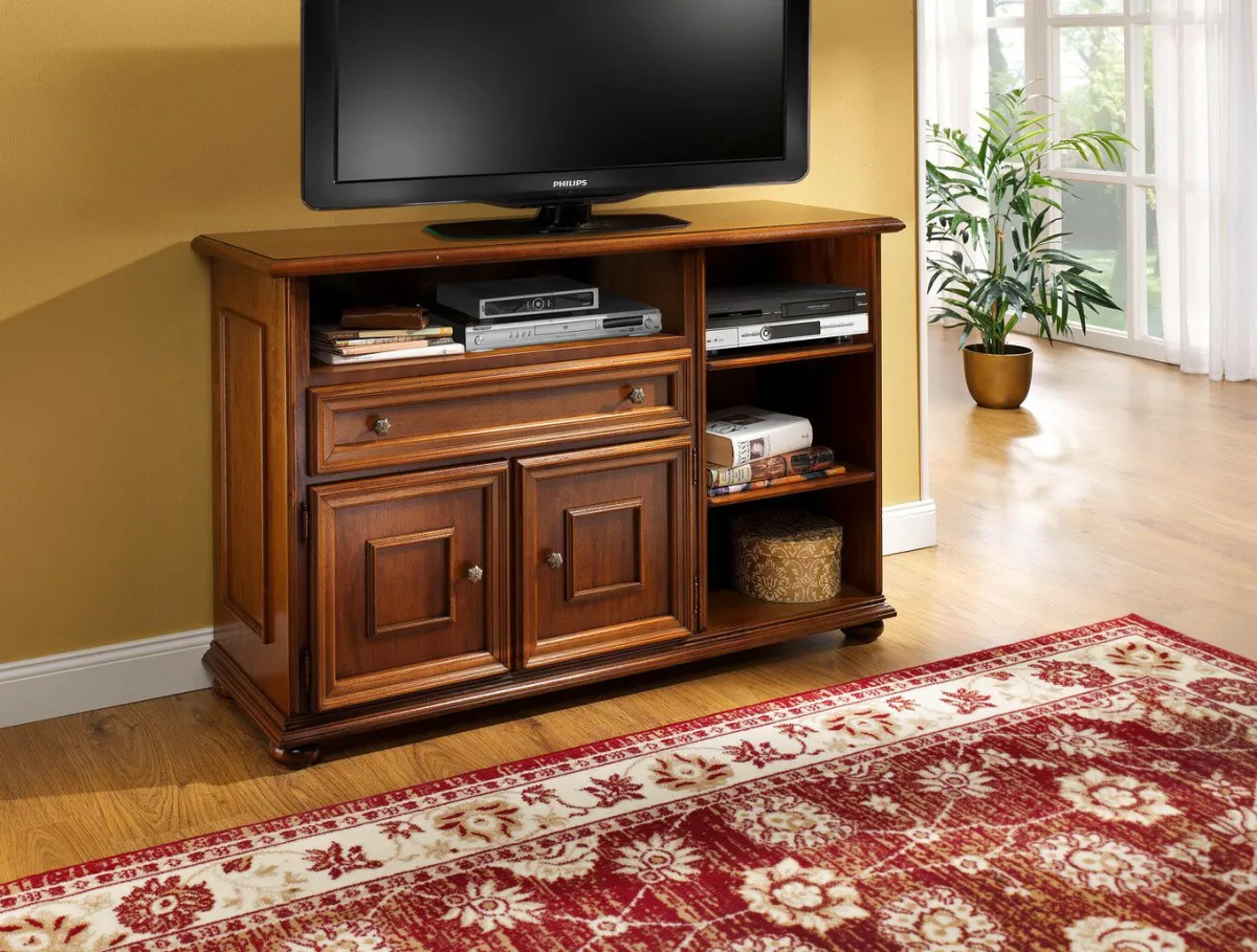 Sale BADER Teilmassive TV-Phono-Möbel NUSSBAUM