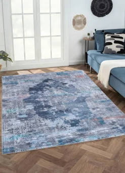 Hot BADER Teppiche mit pflegeleichter Oberfläche BLAU
