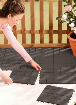 New BADER Terrassenplatten-Set, 12-teilig ANTHRAZIT