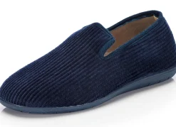 Sale BADER Textil-Hausschuh in Cord-Optik MARINE