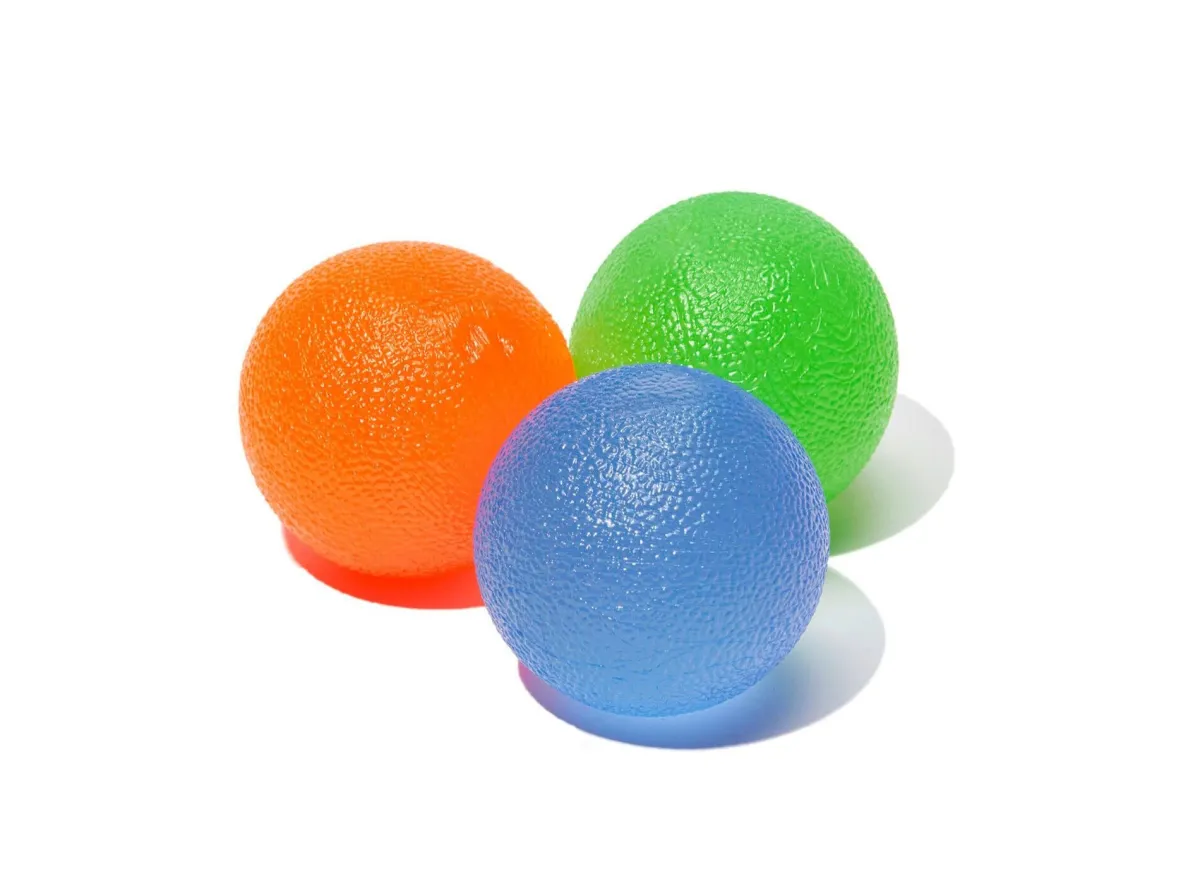 Online BADER Therapiebälle für die Hand, 3er Set blau-grün-orange