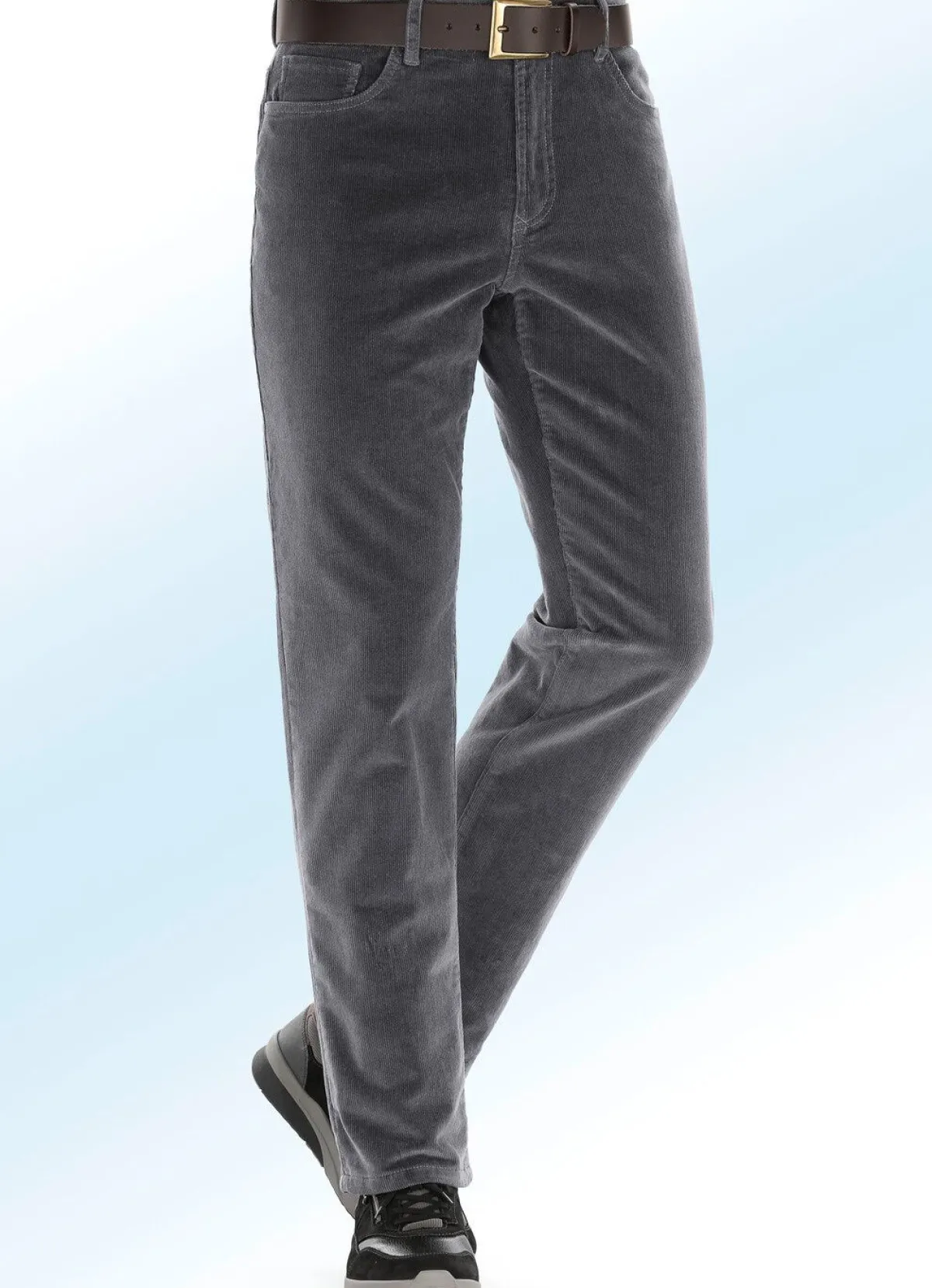 Discount BADER Thermo-Cordhose in 3 Farben DUNKELGRAU