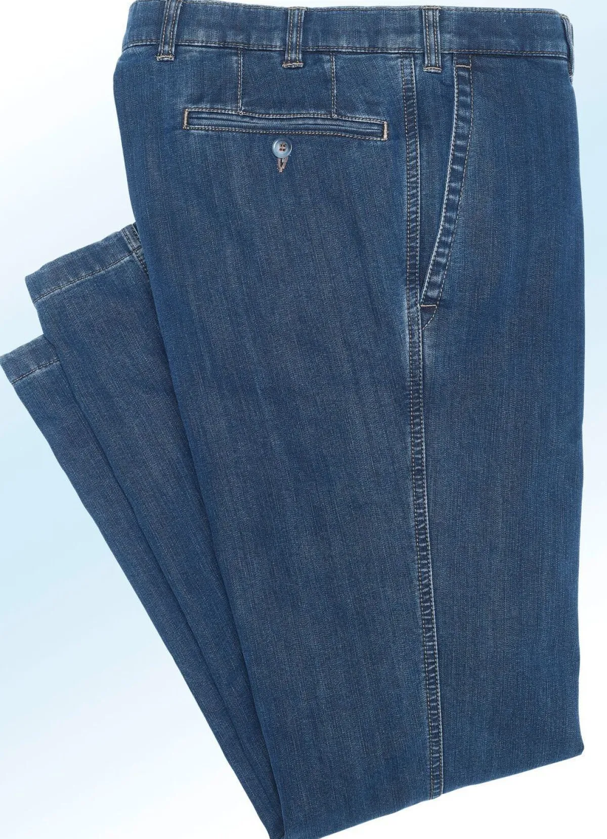 New BADER Thermojeans mit Dehnbund in 5 Farben JEANSBLAU