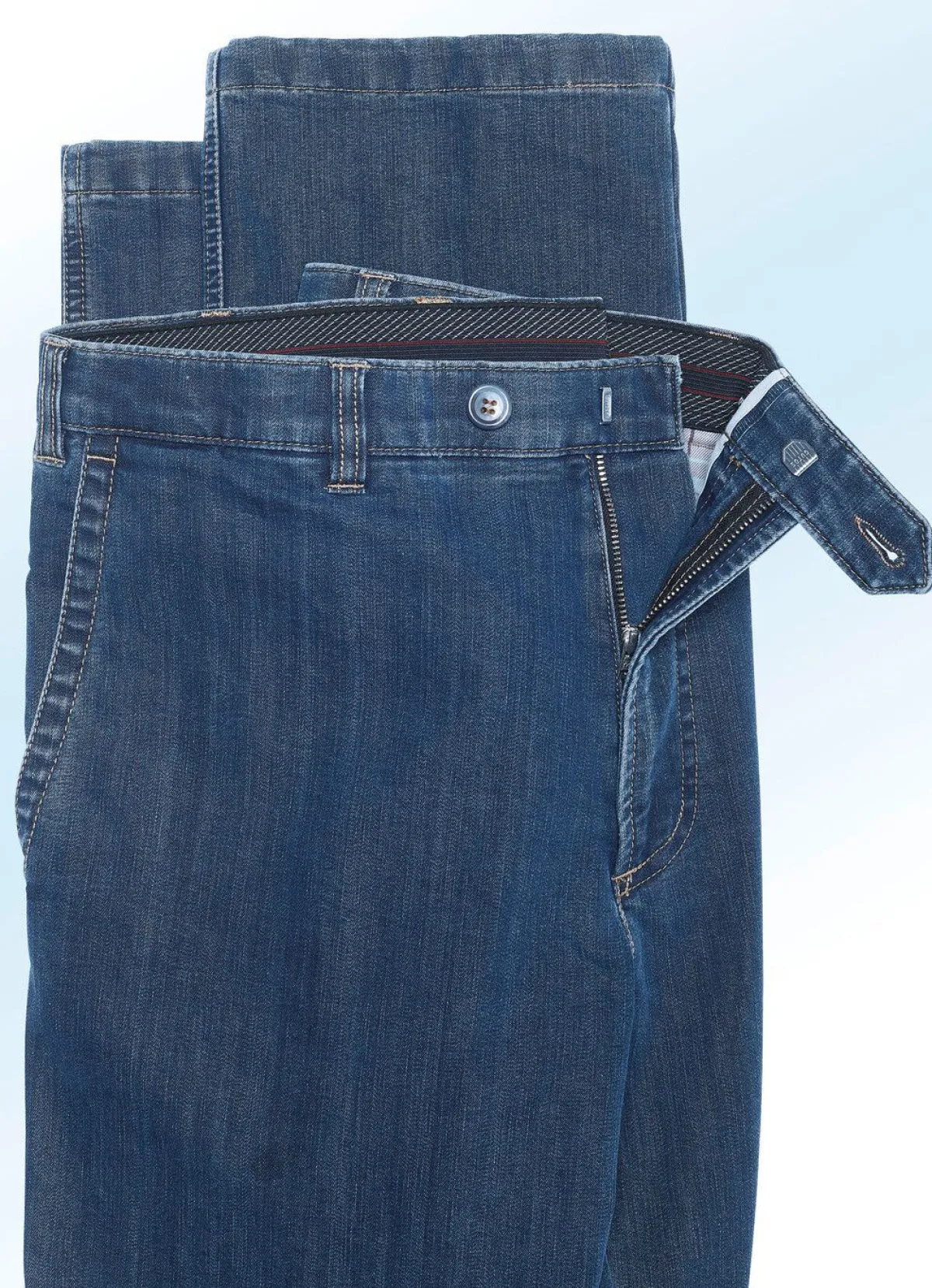 New BADER Thermojeans mit Dehnbund in 5 Farben JEANSBLAU