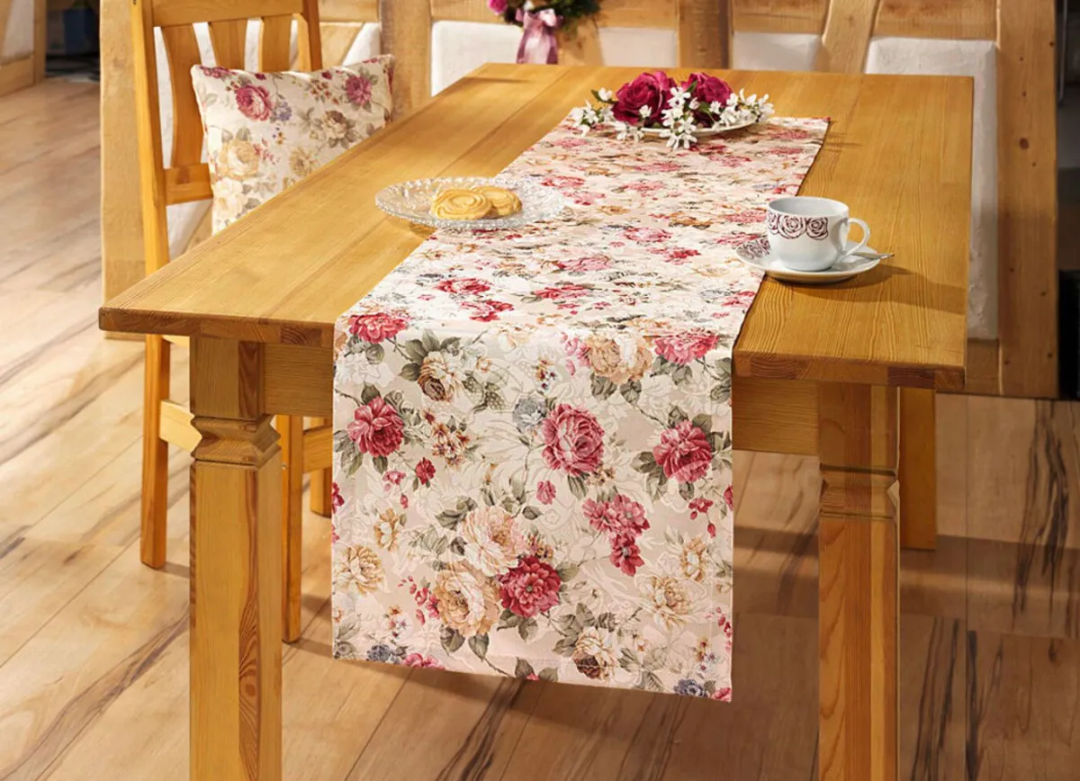 Online BADER Tisch- und Raumdekoration mit hochwertigem Textildruck ECRU/BUNT