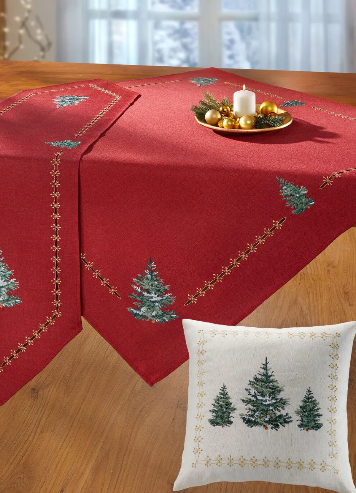 Sale BADER Tisch- und Raumdekoration mit Glitzergarn ECRU