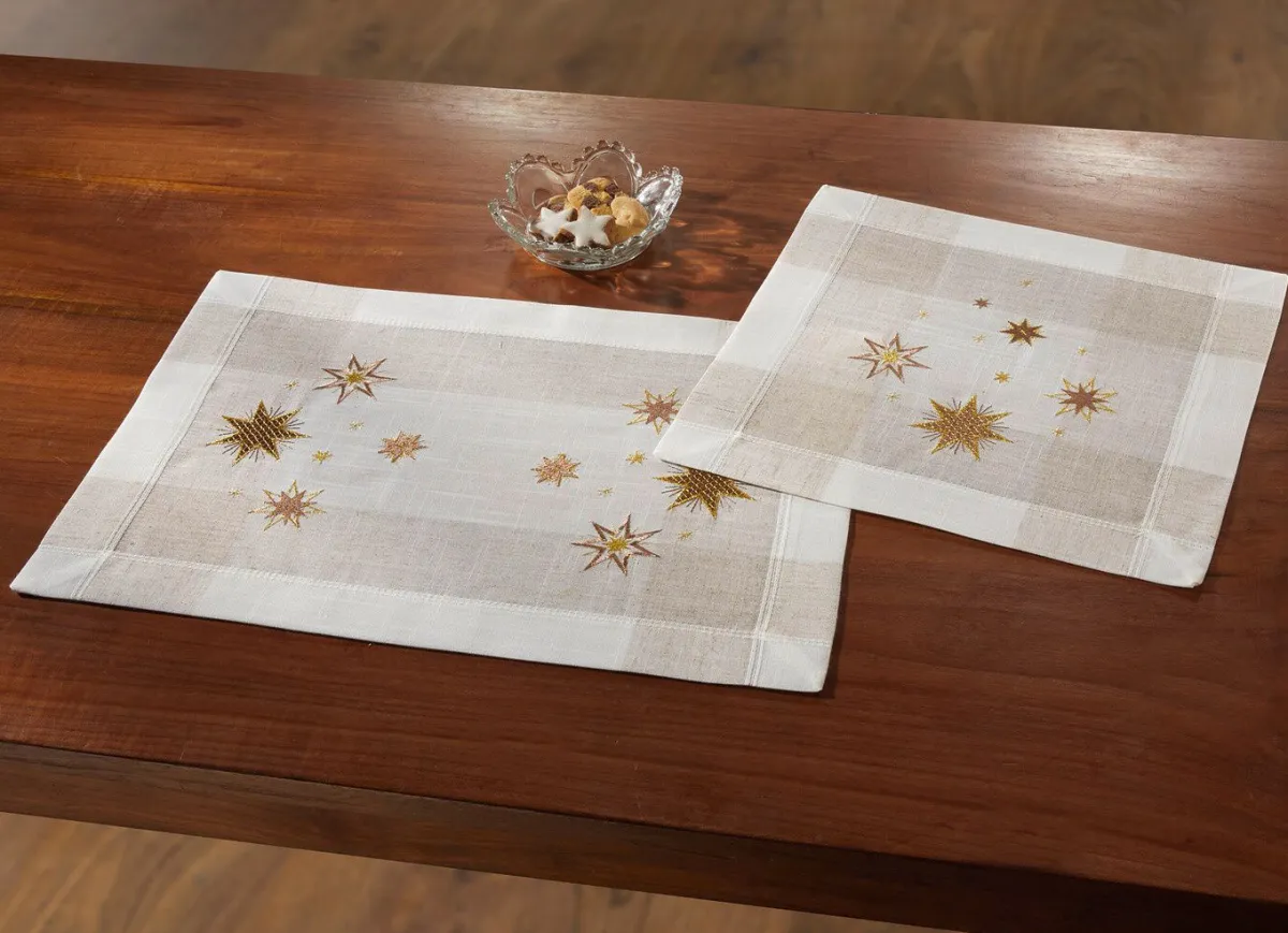 Discount BADER Tisch- und Raumdekoration mit Sternendessin SEKT-GOLD