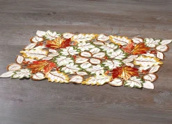 New BADER Tisch- und Raumdekoration mit herbstlichen Blättermotiven SEKT