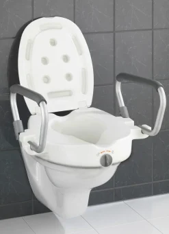 Best BADER Toilettensitzerhöher mit Armlehnen WEISS