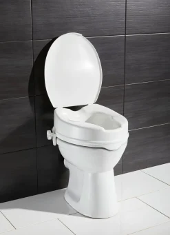 Best BADER Toilettensitzerhöhung mit Deckel WEISS