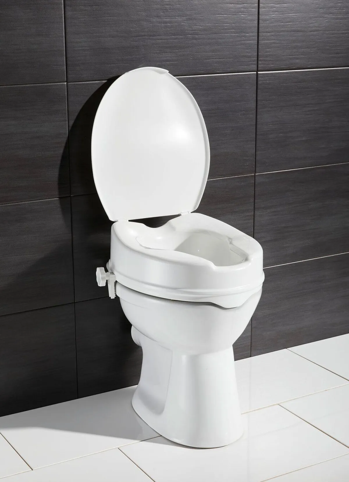 Best BADER Toilettensitzerhöhung mit Deckel WEISS