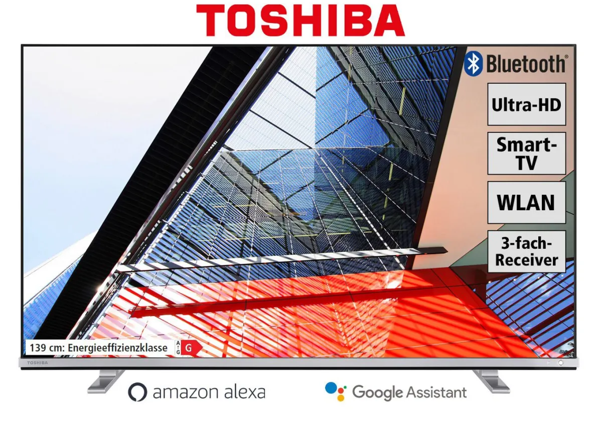 Hot Toshiba 4K-Ultra-HD-Fernseher SCHWARZ