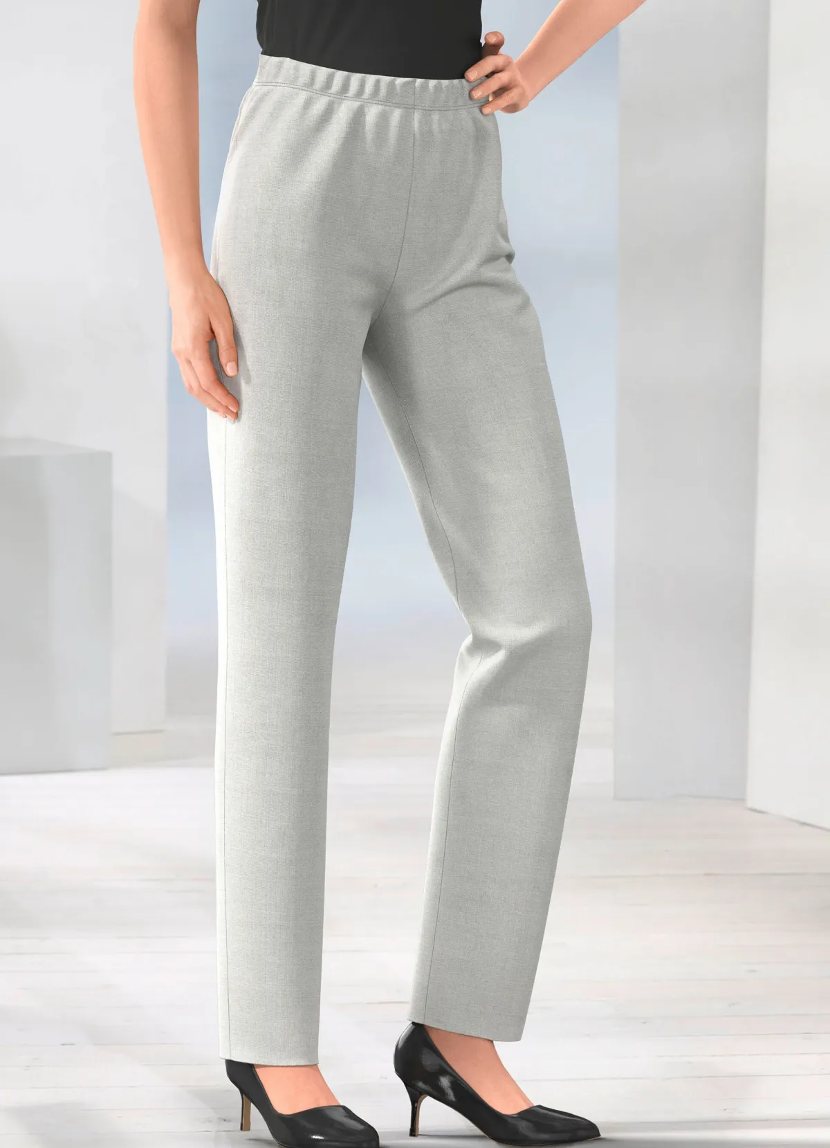 Clearance BADER Tragangenehme Hose HELLGRAU