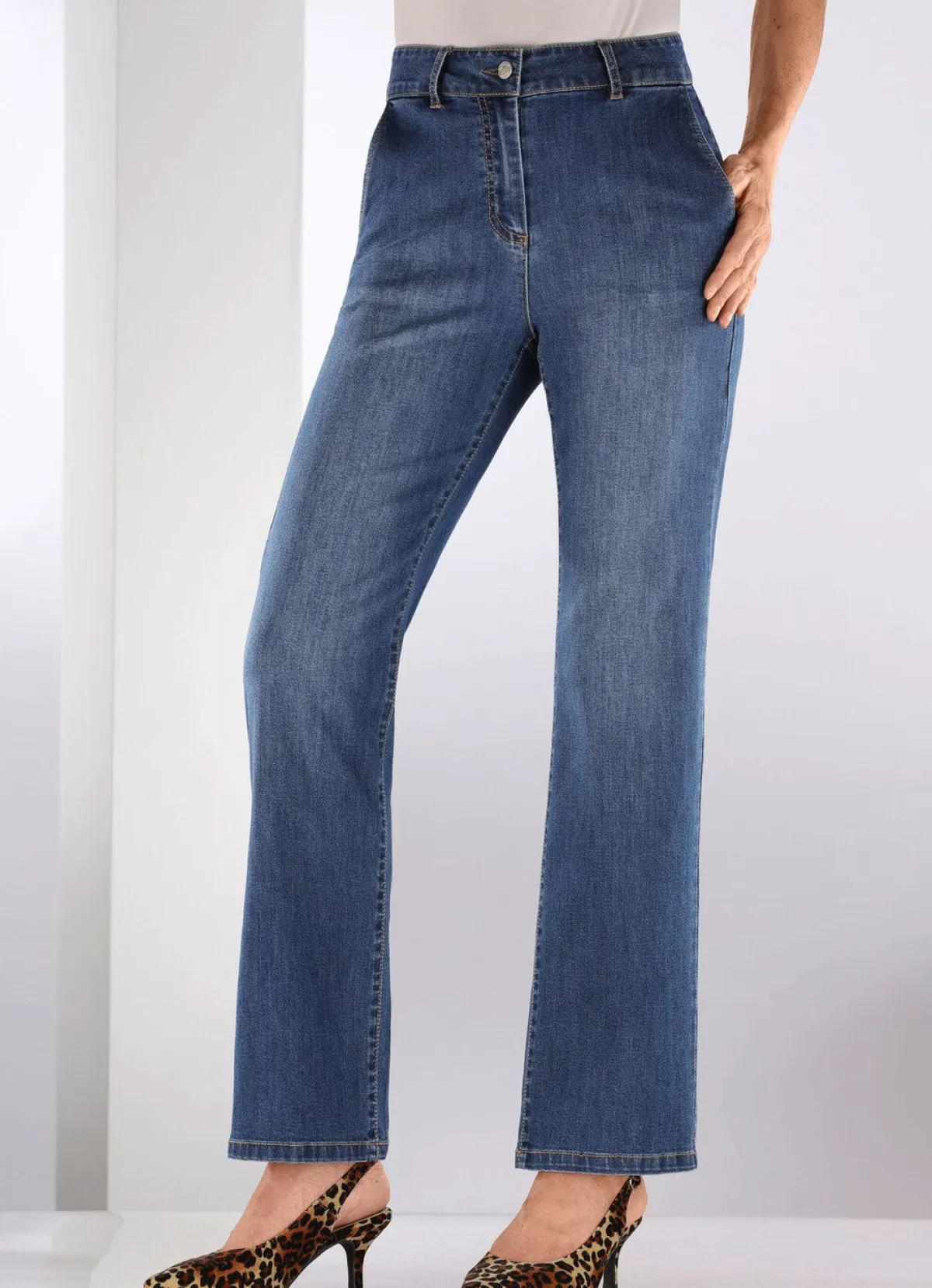 BADER Tragangenehme Jeans JEANSBLAU