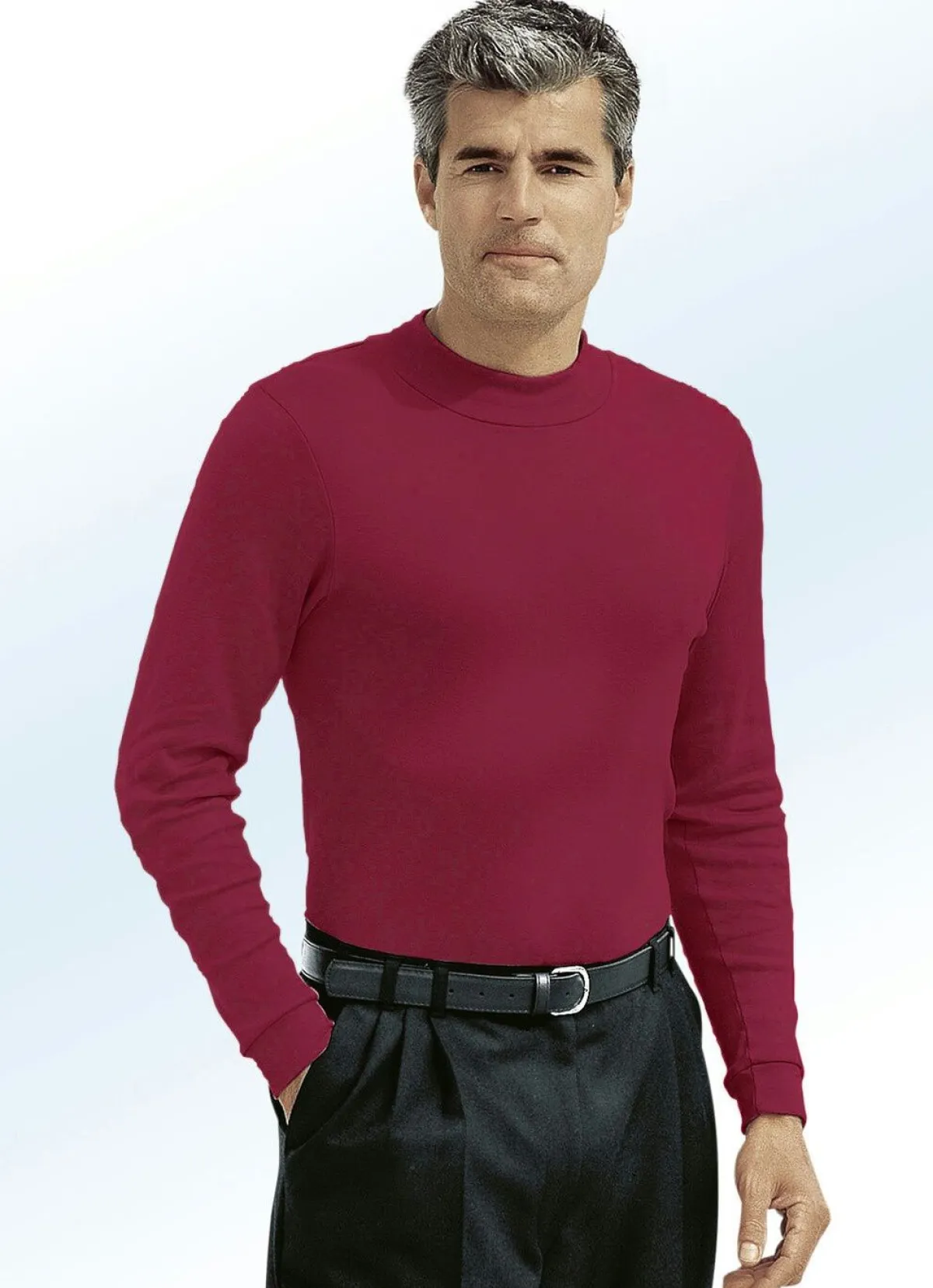 Best BADER Tragangenehmes Shirt in 10 Farben WEINROT