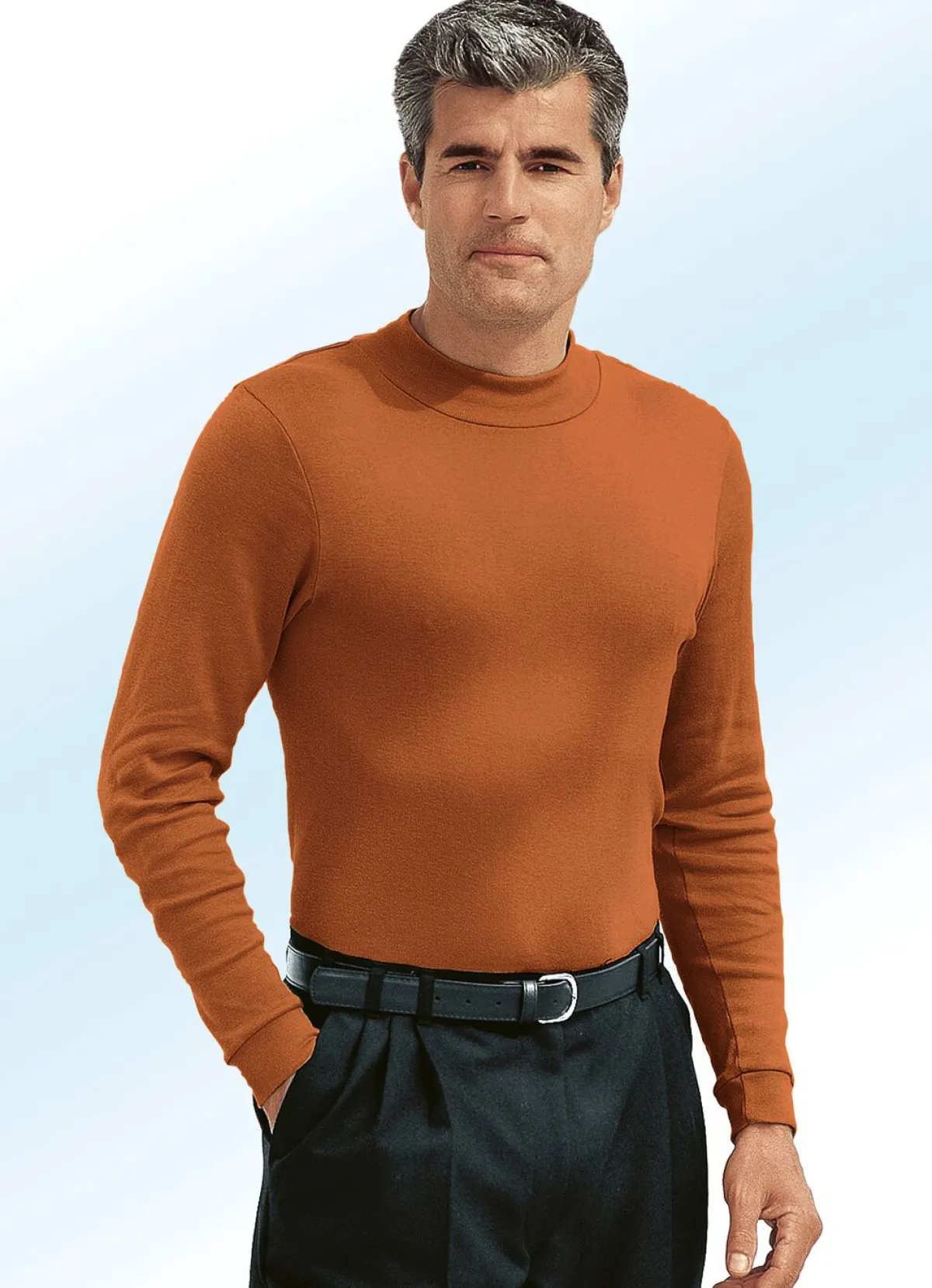 Hot BADER Tragangenehmes Shirt in 10 Farben COGNAC