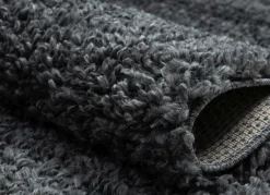 Outlet BADER Traumhaft flauschige Brücken und Teppiche in Shaggy-Qualität DUNKELGRAU