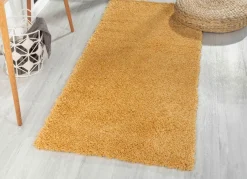 New BADER Traumhaft flauschige Brücken und Teppiche in Shaggy-Qualität GOLD