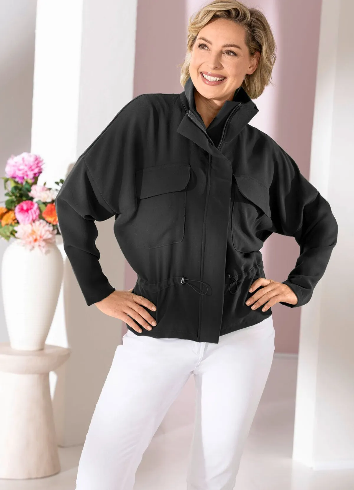 Outlet BADER Trendige Kurzjacke SCHWARZ