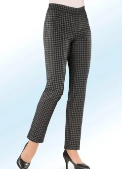 Discount BADER Trendige, praktische Wendehose SCHWARZ-GRAU