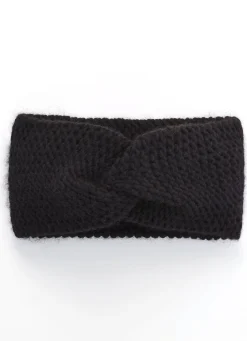 Hot BADER Trendiges Damen-Stirnband, aus Strick SCHWARZ