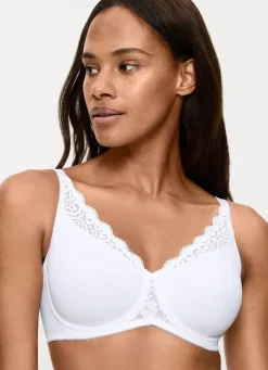 Clearance BADER Triumph Amourette Minimzer-Bügel-BH mit Elastikspitze WEISS