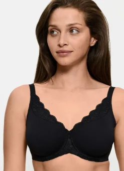 Best BADER Triumph Amourette Minimzer-Bügel-BH mit Elastikspitze SCHWARZ
