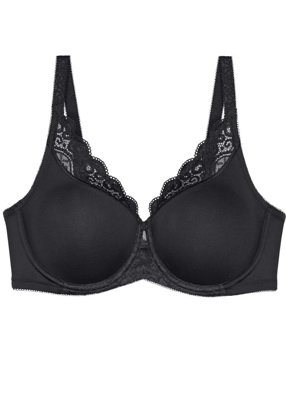 Best BADER Triumph Amourette Minimzer-Bügel-BH mit Elastikspitze SCHWARZ