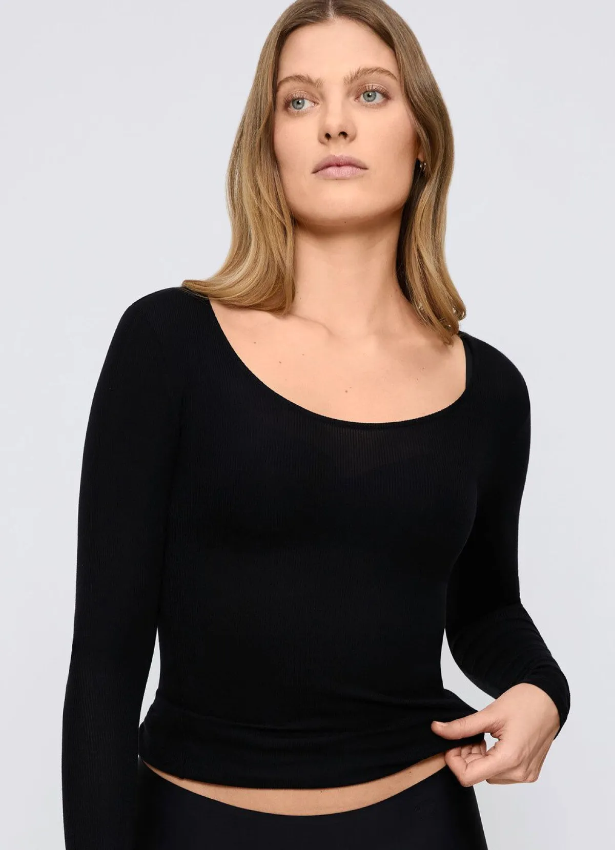Hot TRIUMPH Langarm-Shirt SCHWARZ